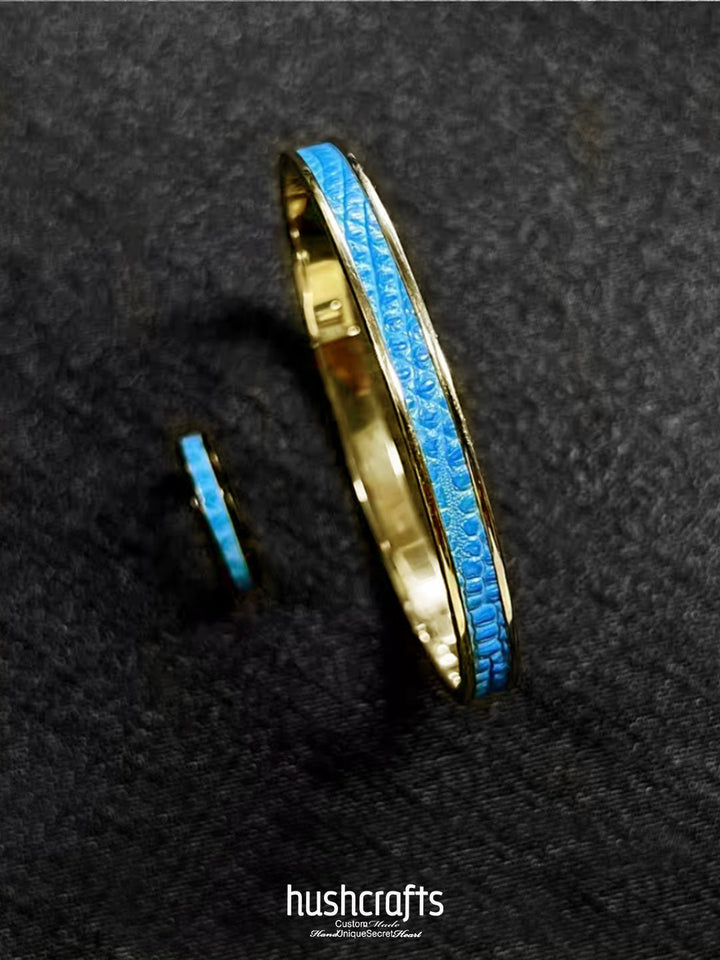 Gold Twilight Gleam Bangle – Lizard - hushcrafts