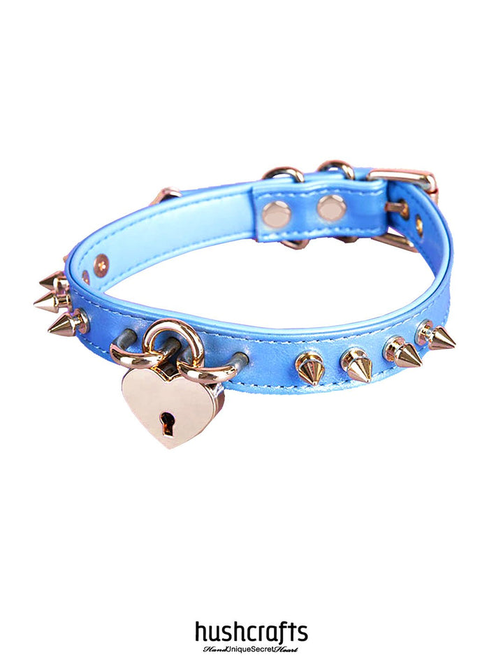 HushCrafts Collar - "Sweet heart Lock" - hushcrafts