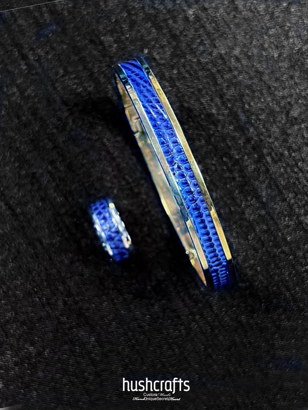 Silver Twilight Gleam Bangle – Lizard - hushcrafts