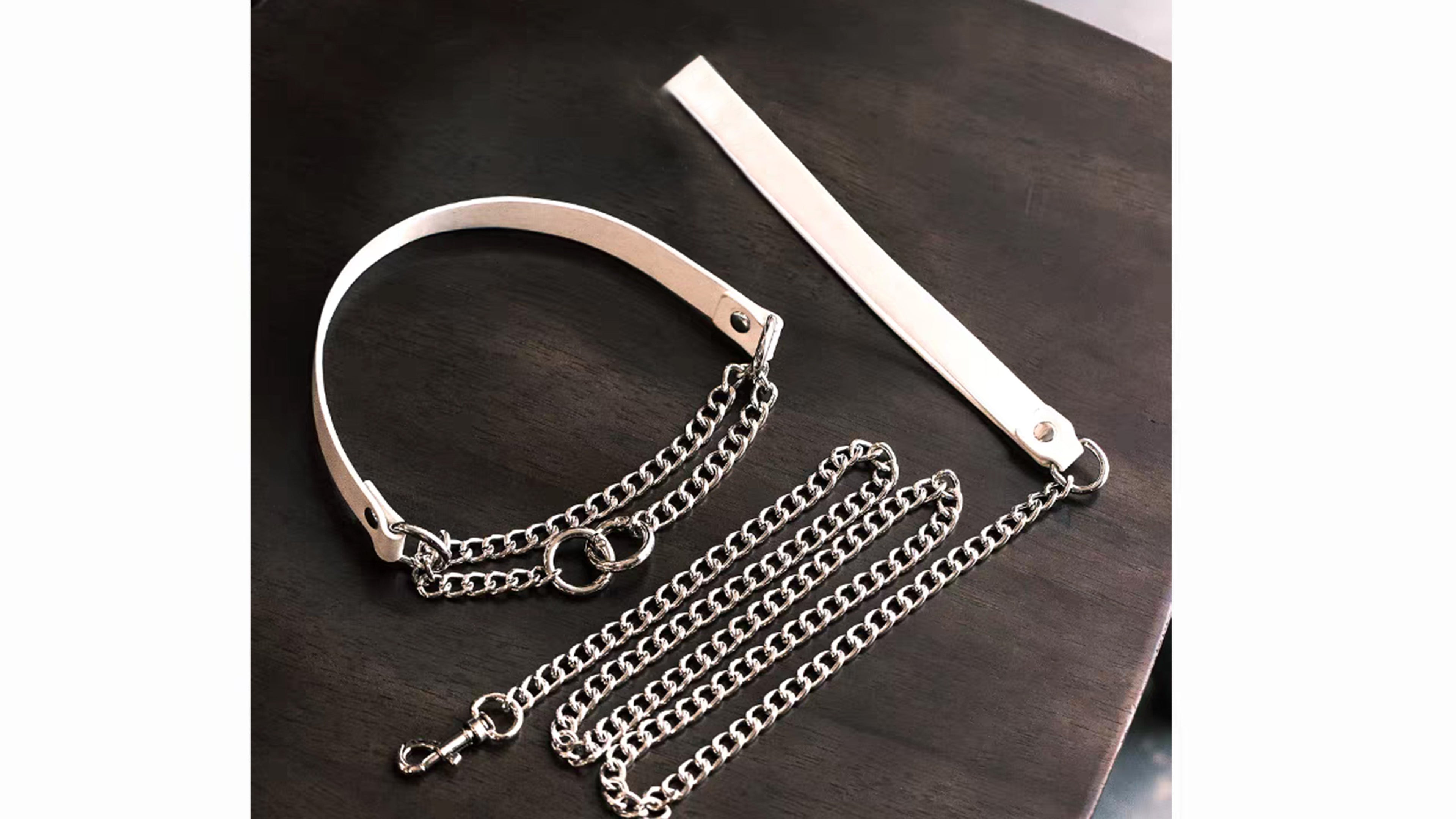 Leather BDSM Collars - hushcrafts