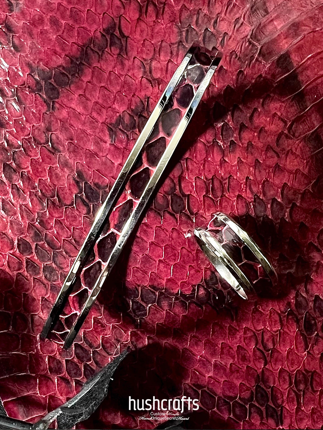 Schmales Krokodillederarmband „Petite Croc“