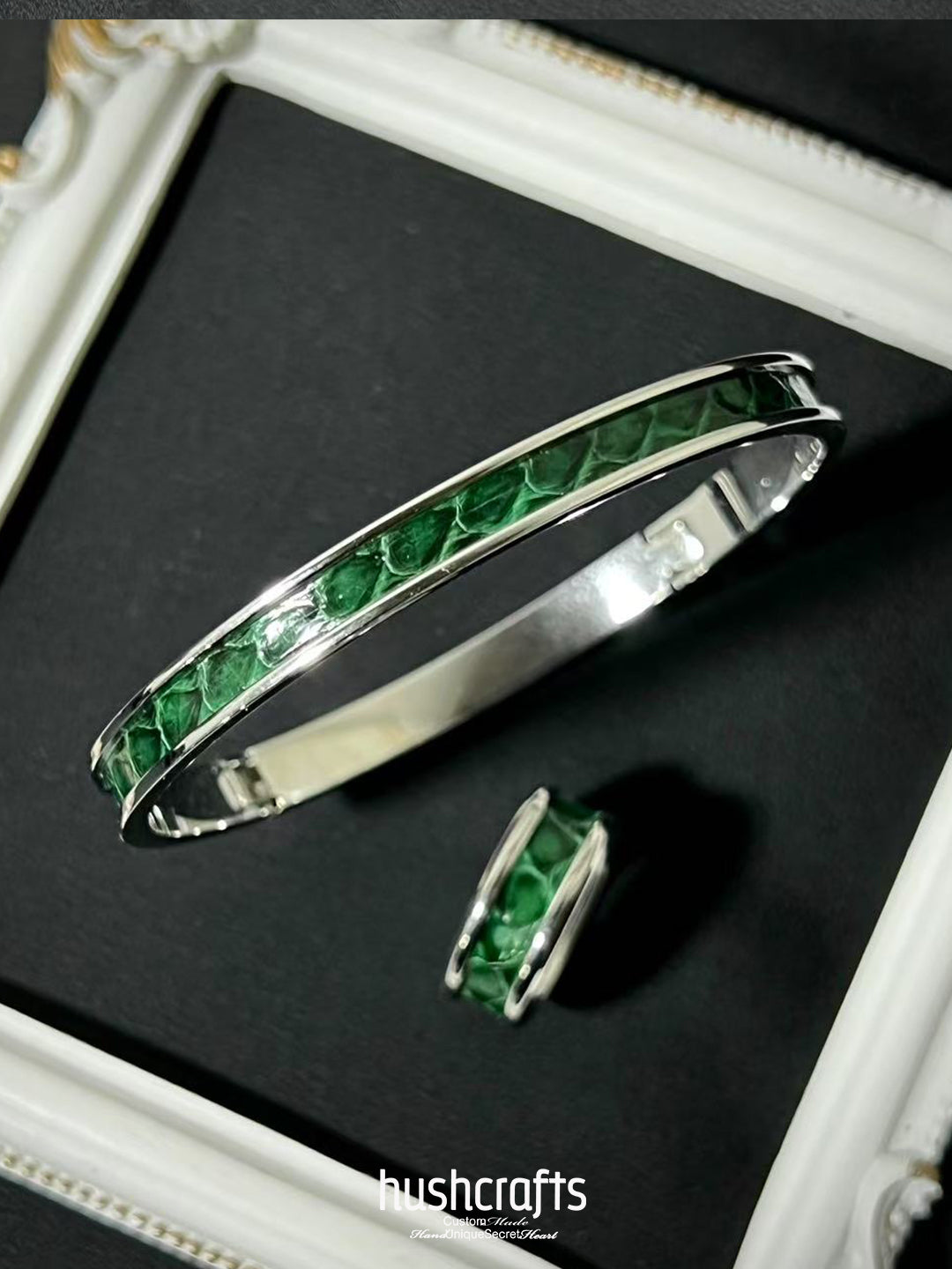 Schmales Krokodillederarmband „Petite Croc“