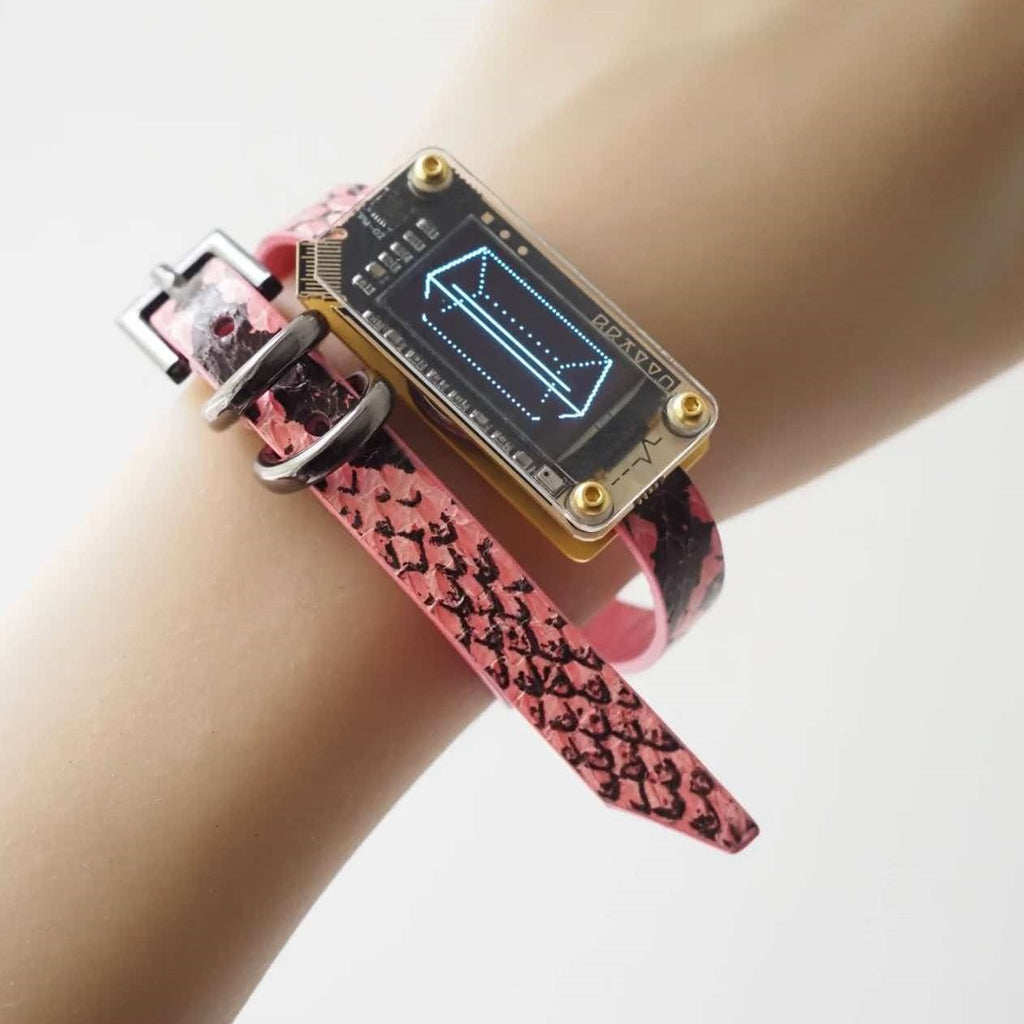 EchoWave II – Snakeskin LED Choker & Bracelet, Custom Engraving | Hushcrafts®
