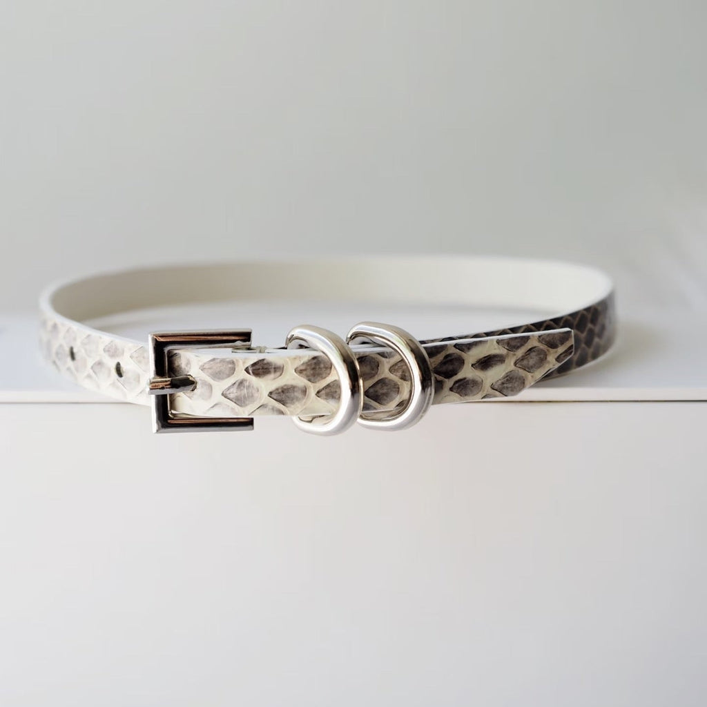 EchoWave II – Snakeskin LED Choker & Bracelet, Custom Engraving | Hushcrafts®