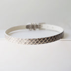 EchoWave II – Snakeskin LED Choker & Bracelet, Custom Engraving | Hushcrafts®