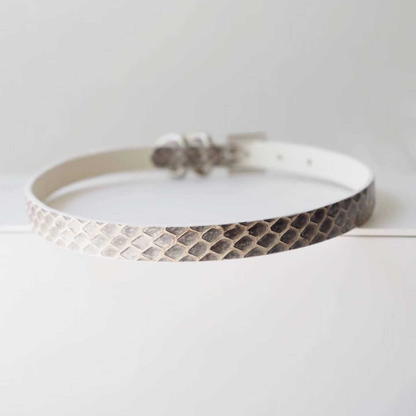 EchoWave II – Snakeskin LED Choker & Bracelet, Custom Engraving | Hushcrafts®