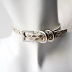 EchoWave II – Snakeskin LED Choker & Bracelet, Custom Engraving | Hushcrafts®