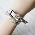 EchoWave II – Snakeskin LED Choker & Bracelet, Custom Engraving | Hushcrafts®