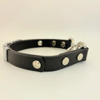 Spelled Out – Custom Letter Leather Collar with O-Rings | Hushcrafts®