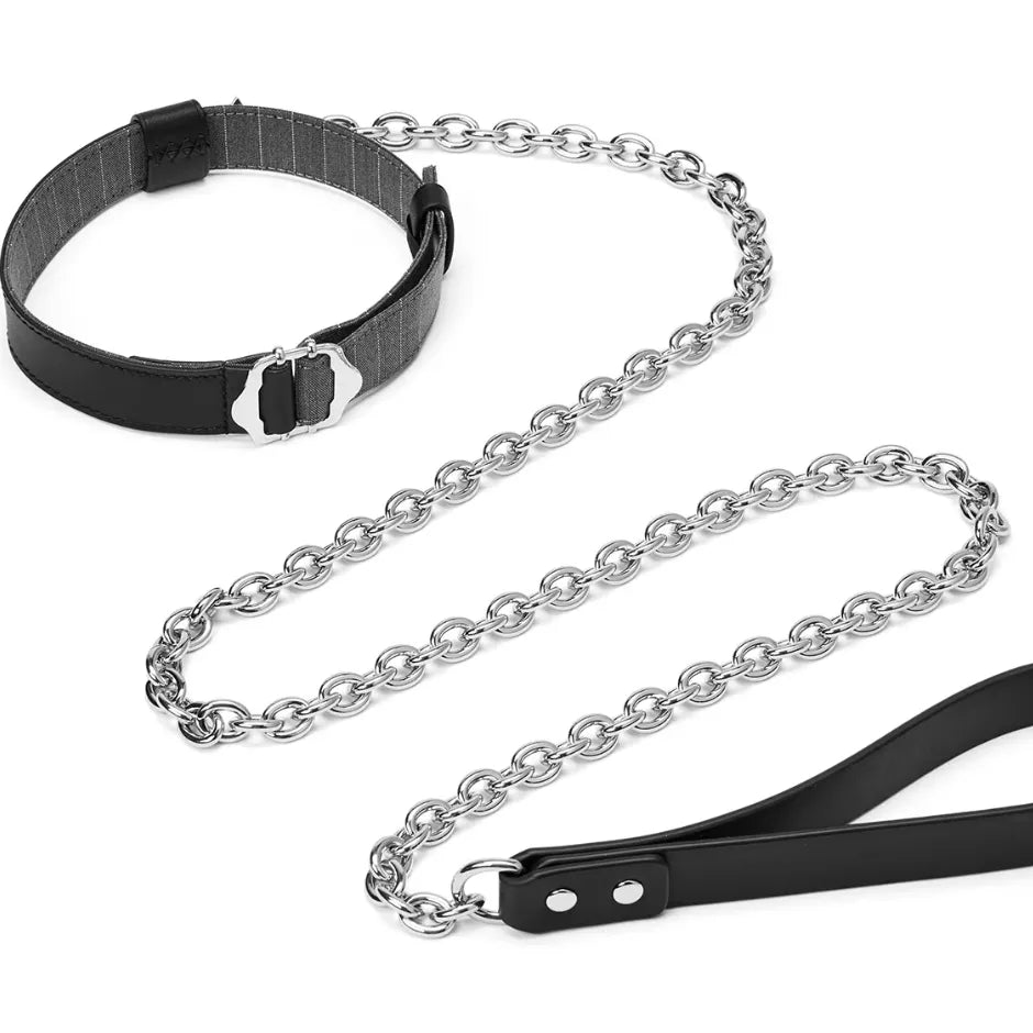 Close Bond – Men's Leather Choker & Restraint Set | Hushcrafts®