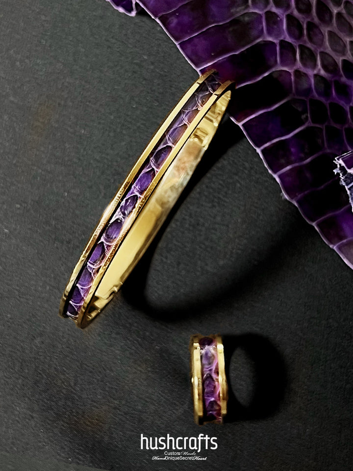 Schmales Krokodillederarmband „Petite Croc“