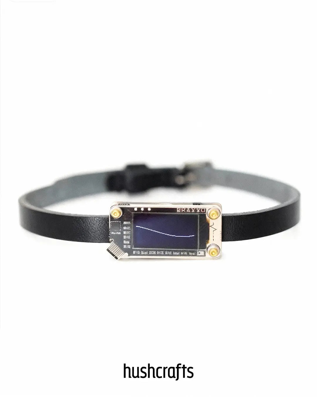 Sprachaktivierter LED-Lederchoker