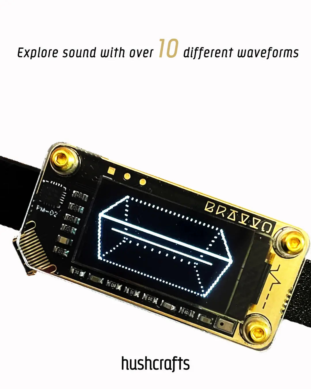 Sprachaktivierter LED-Lederchoker