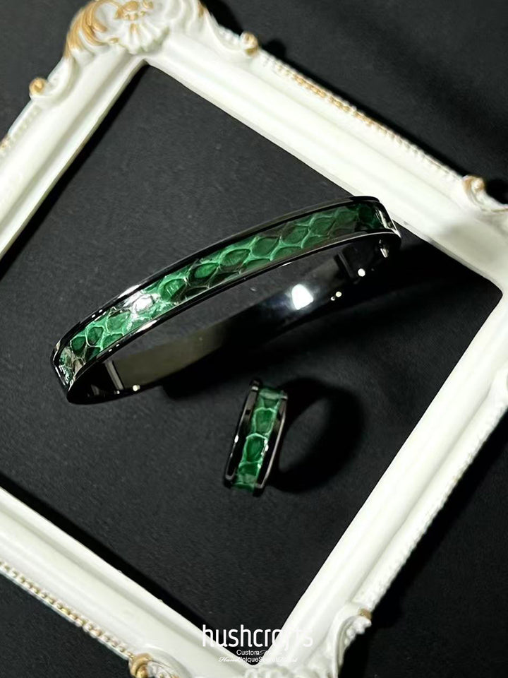 Schmales Krokodillederarmband „Petite Croc“