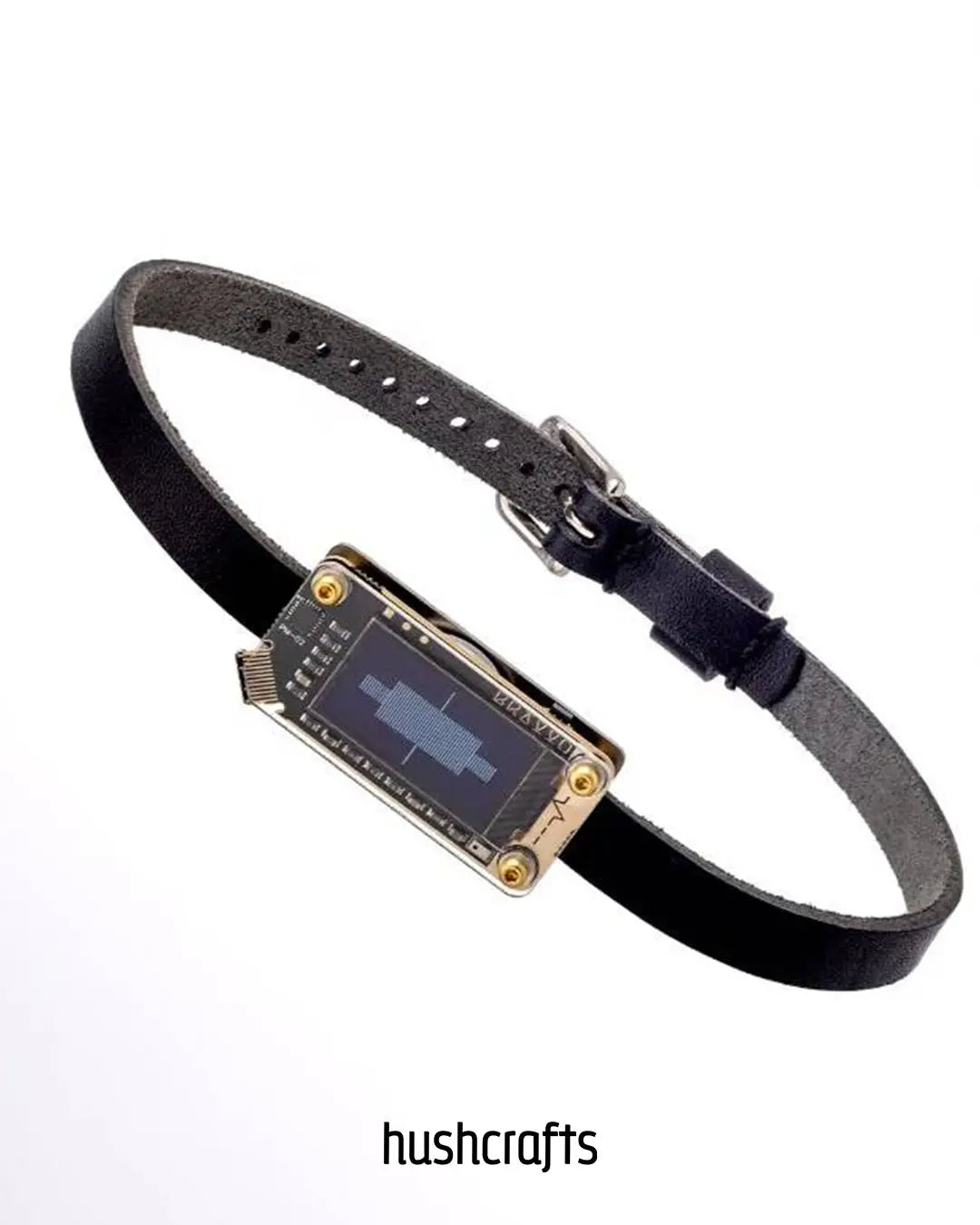 Sprachaktivierter LED-Lederchoker
