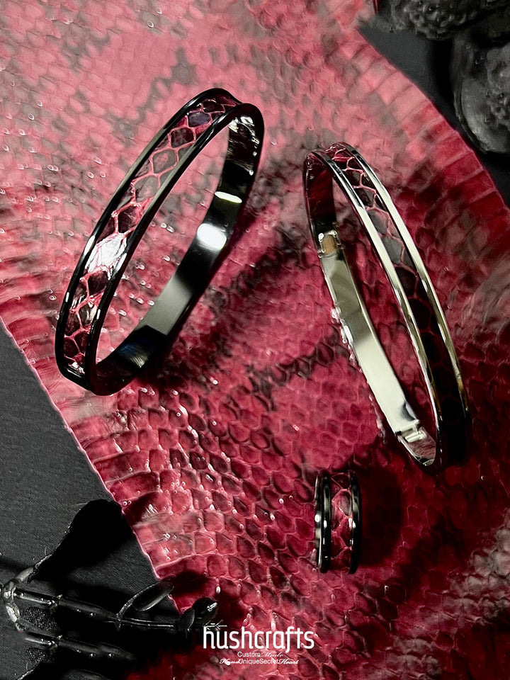 Schmales Krokodillederarmband „Petite Croc“