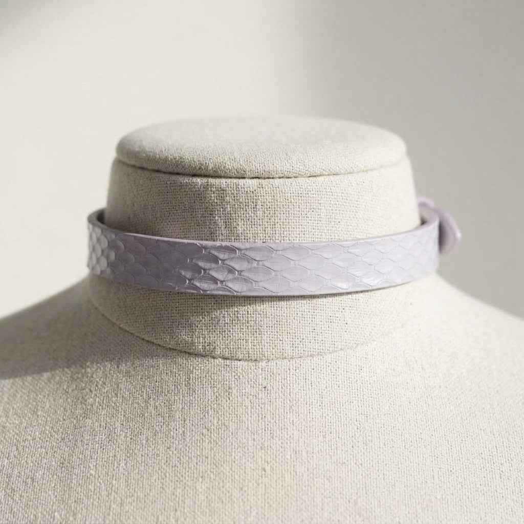 Skin Deep – Genuine Snakeskin Leather Choker | Hushcrafts®
