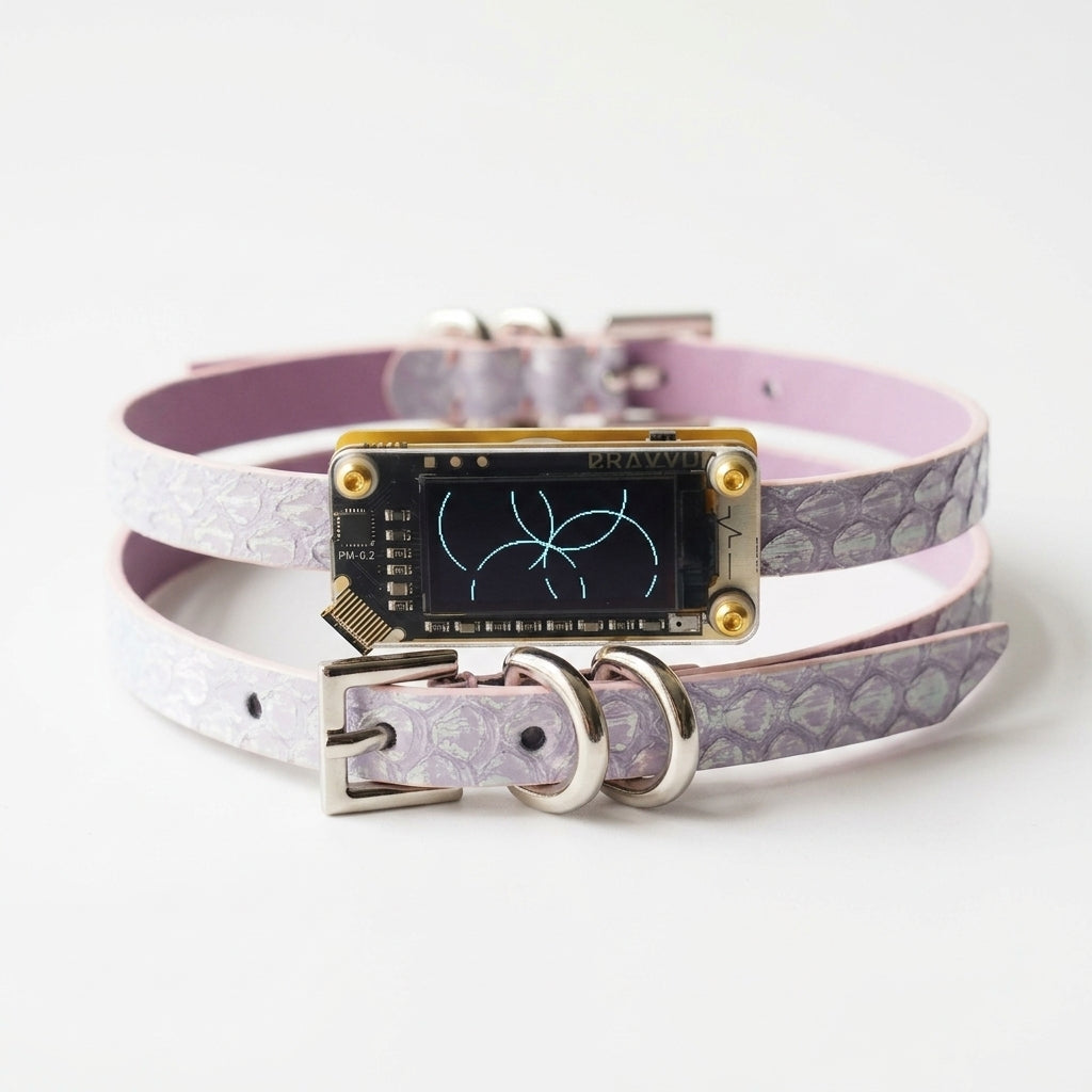 EchoWave II – Snakeskin LED Choker & Bracelet, Custom Engraving | Hushcrafts®
