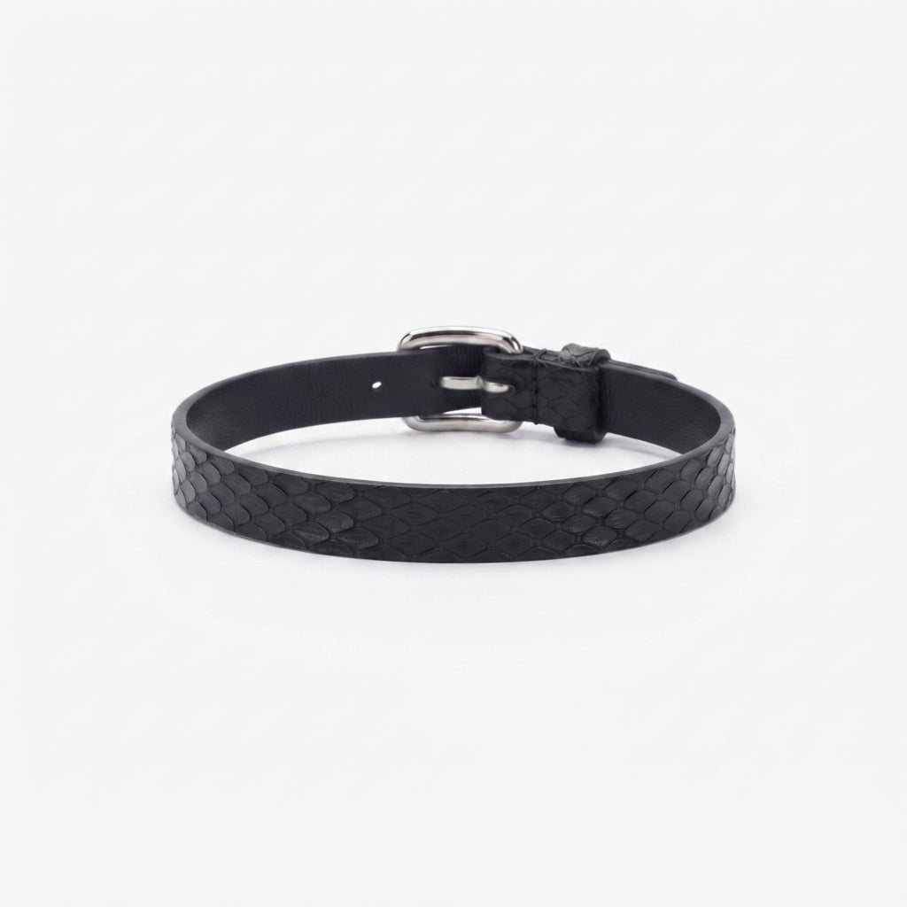 Skin Deep – Genuine Snakeskin Leather Choker | Hushcrafts®