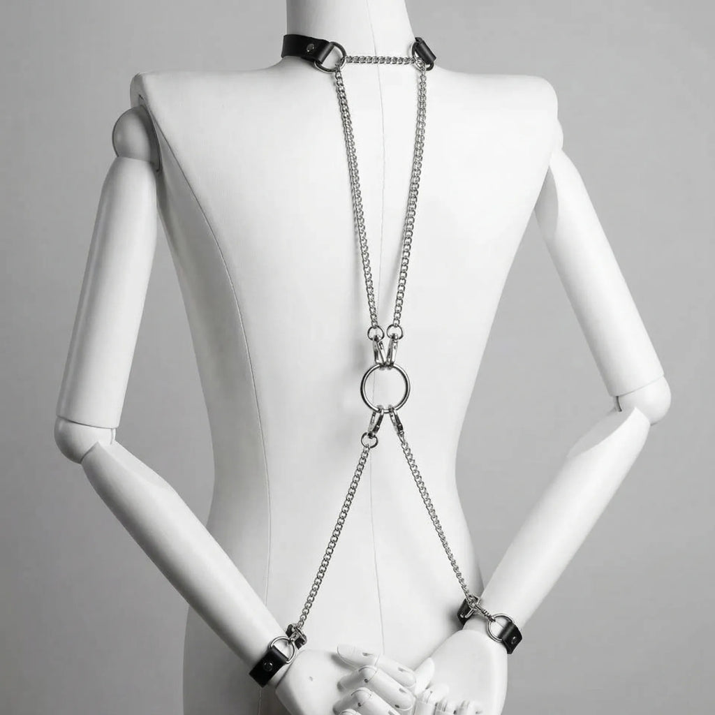 Spelled Out – Custom Letter Leather Collar with O-Rings | Hushcrafts®