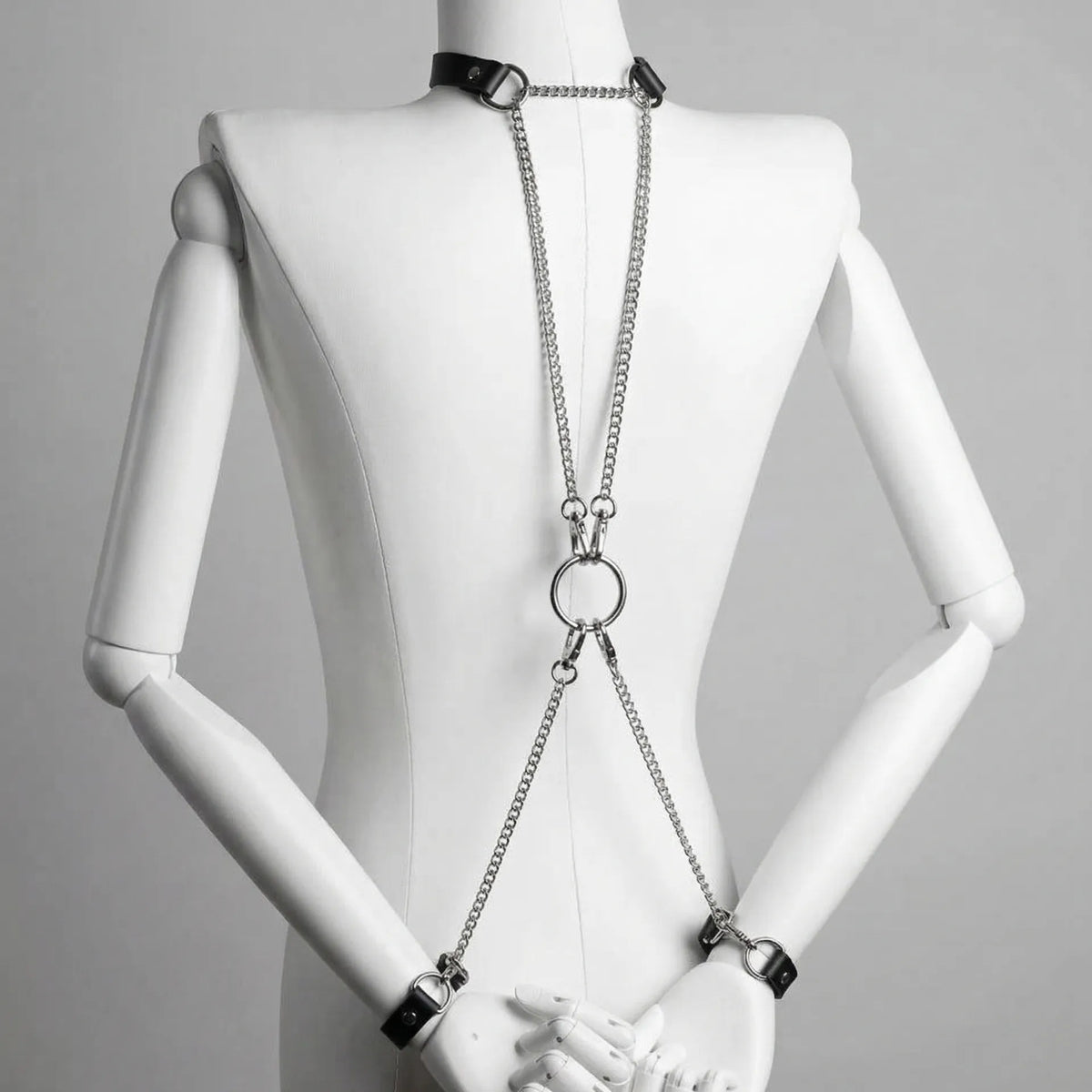 Spelled Out – Custom Letter Leather Collar with O-Rings | Hushcrafts®