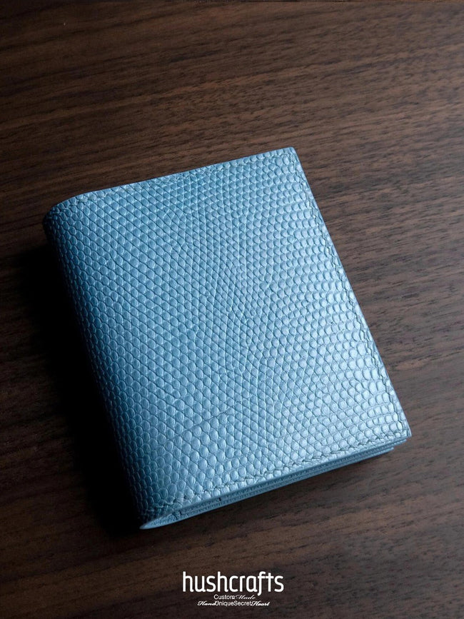 Blue Double - Layer Card Holder with Clasp - hushcrafts Hover Image