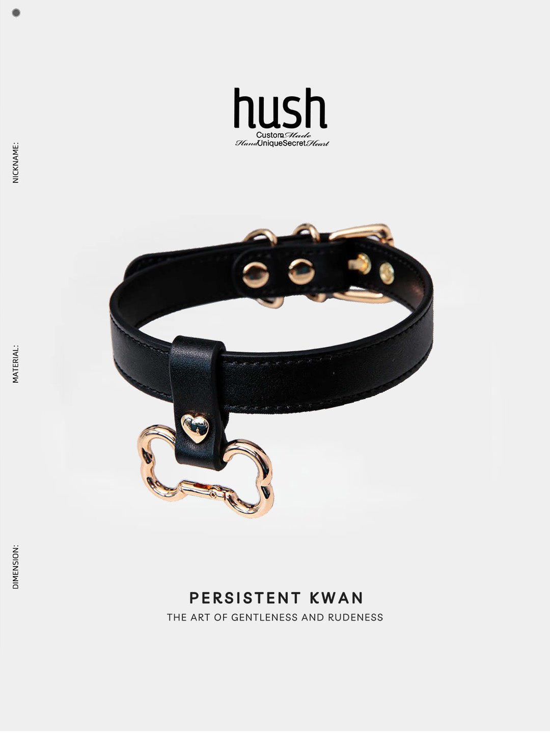 "Bone Bound" Leather Choker - Hush