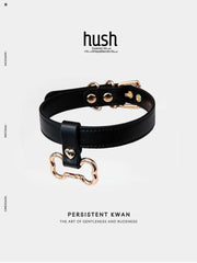 "Bone Bound" Leather Choker - Hush