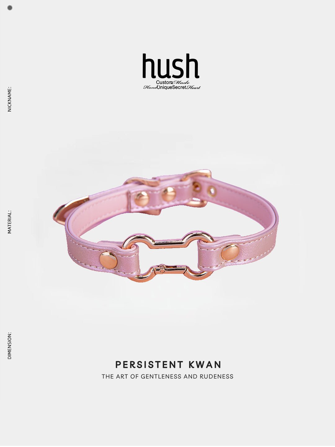 Bone choker vegan leather - choker collar vegan leather bone choker with gold bone and buckle - Hush