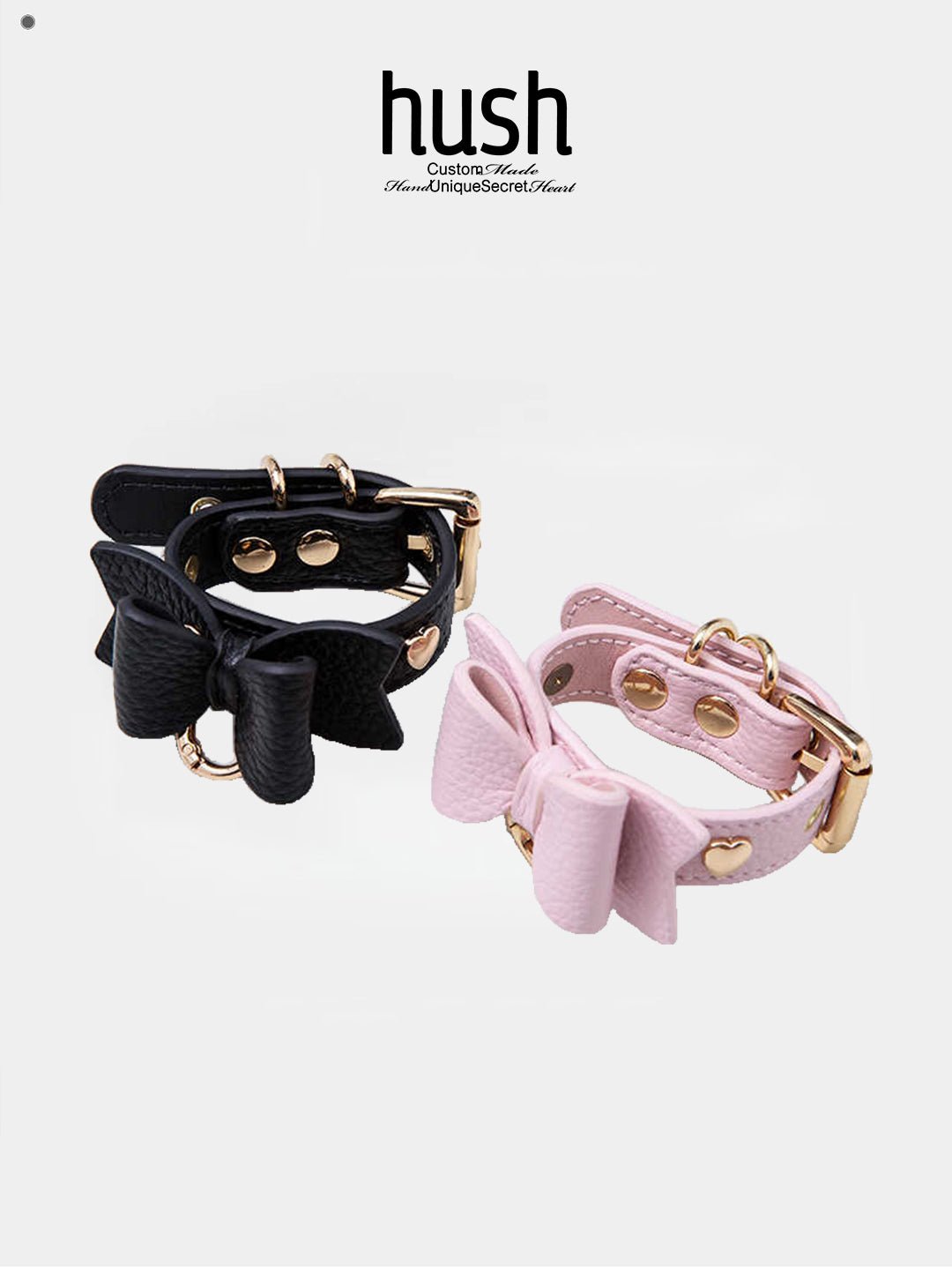 Bow Charm Leather Bracelet - Hush