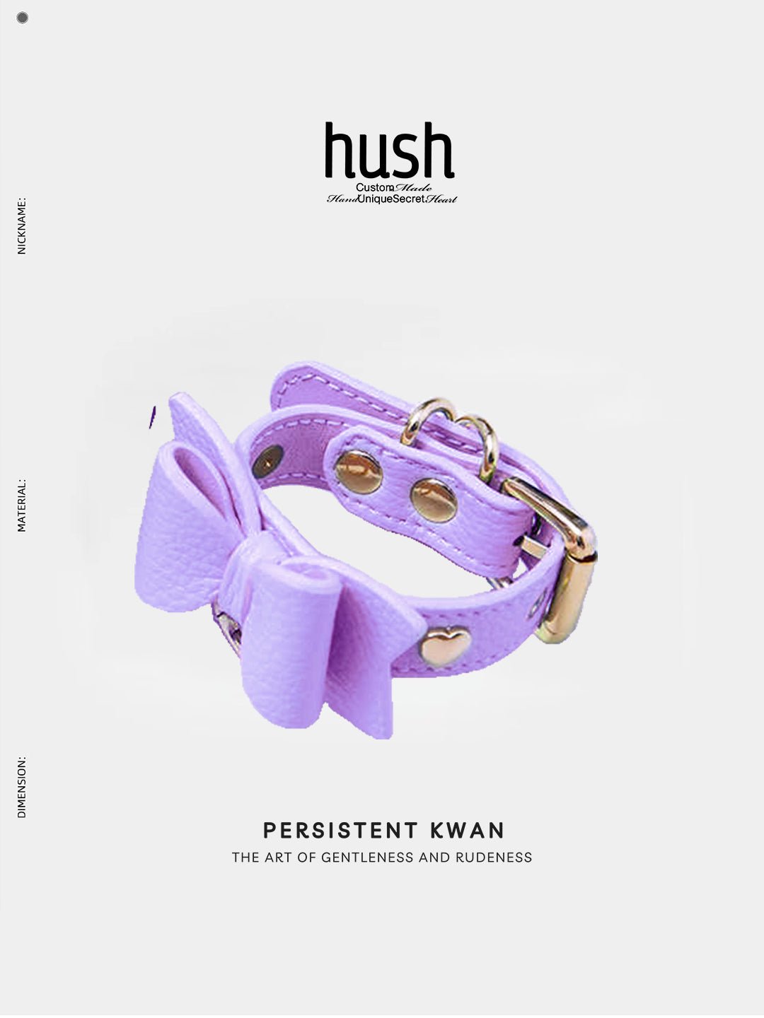 Bow Charm Leather Bracelet - Hush