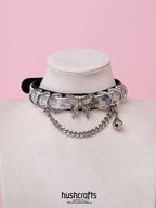 "Butterfly Duo" Leather Choker - hushcrafts