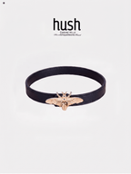 "Butterfly Grace" Leather Choker - Hushcrafts LLC