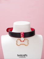 Choker with Bone - Shaped Pendant - hushcrafts