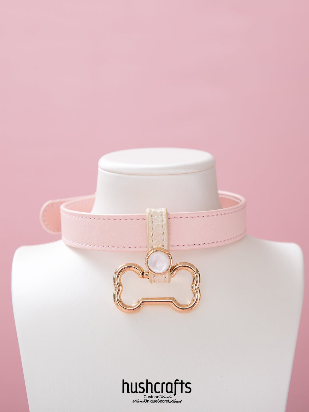 Choker with Bone - Shaped Pendant - hushcrafts