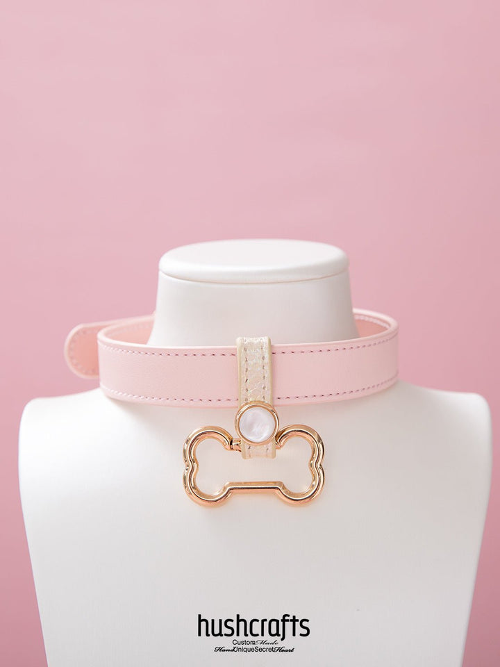 Choker with Bone - Shaped Pendant - hushcrafts