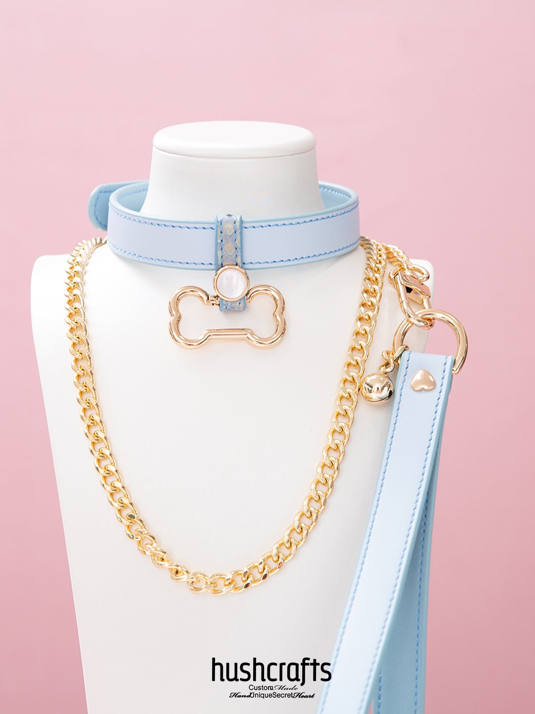 Choker with Bone - Shaped Pendant - hushcrafts