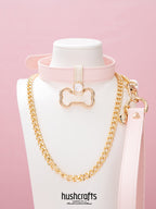 Choker with Bone - Shaped Pendant - hushcrafts