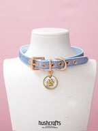 Choker with Paw Print Pendant - hushcrafts
