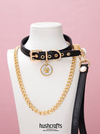 Choker with Paw Print Pendant - hushcrafts