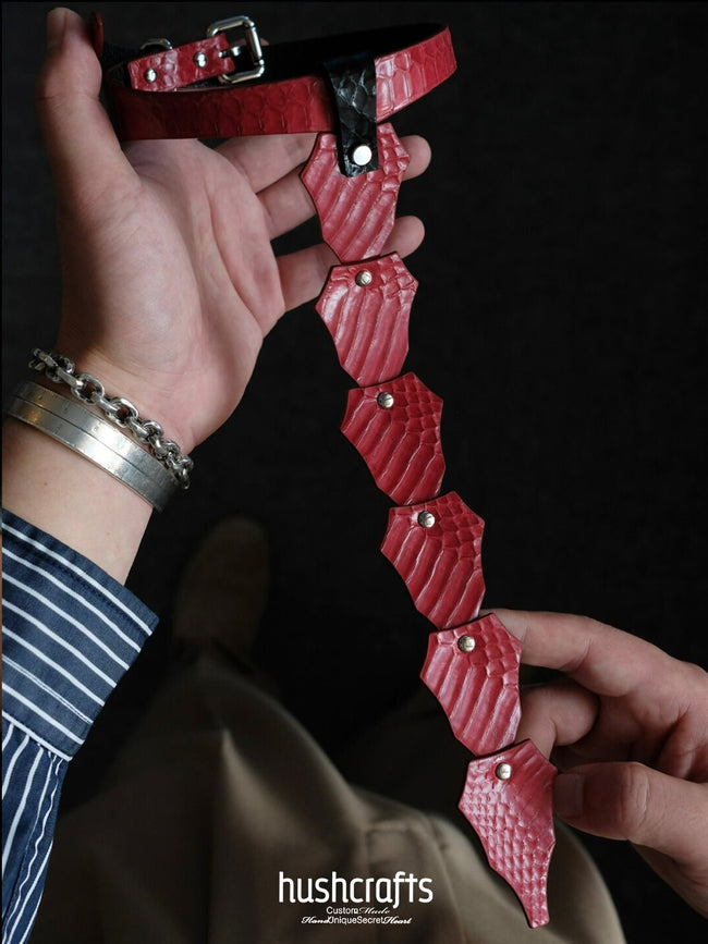 Crown Leather Choker with Owner's Ring Main Image