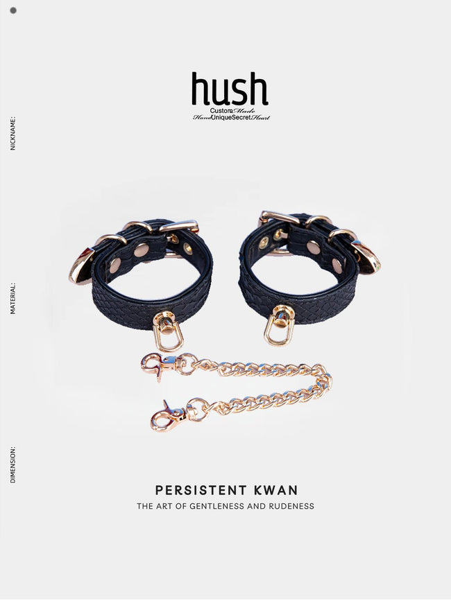 Menottes pour poignets en cuir végétalien « Playful Cuffs » Main Image