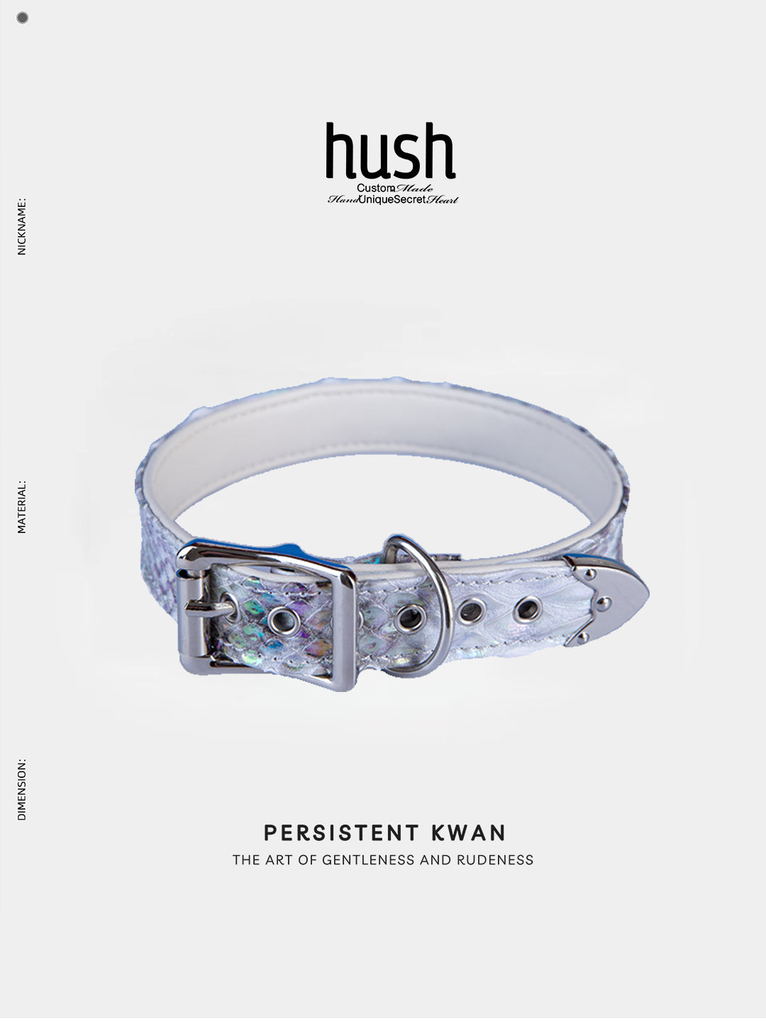 Collier ras du cou en peau de serpent « Serpent Grace »