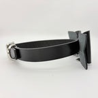 Dark Tender – Leather Bow Choker with Heart Charm | Hushcrafts® - Hushcrafts LLC