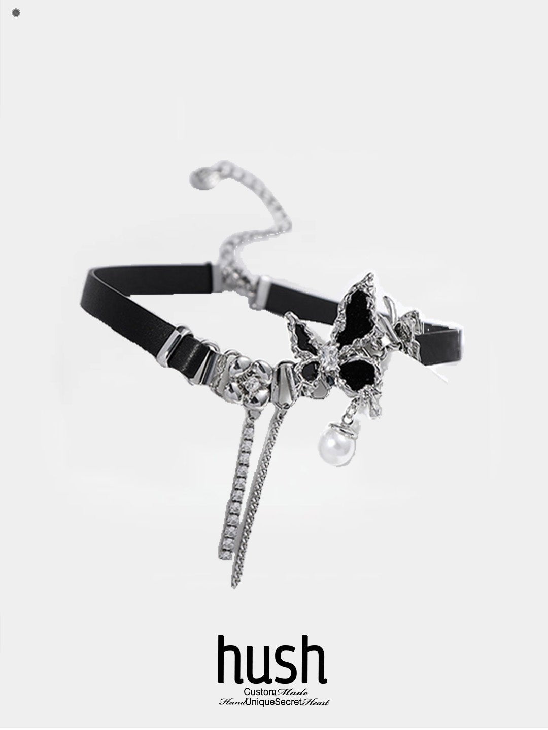 "Diamond Butterfly Grace" Choker Collar - Hush