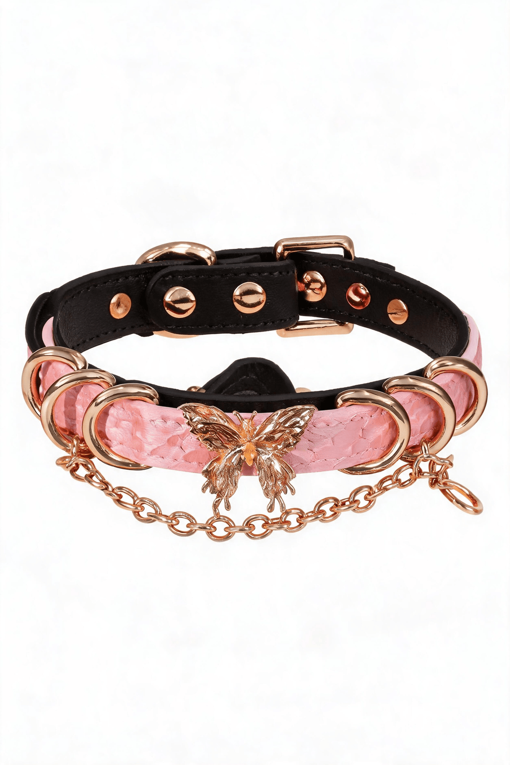 Double-Layer Choker with Butterfly Choker - Hushcrafts LLC