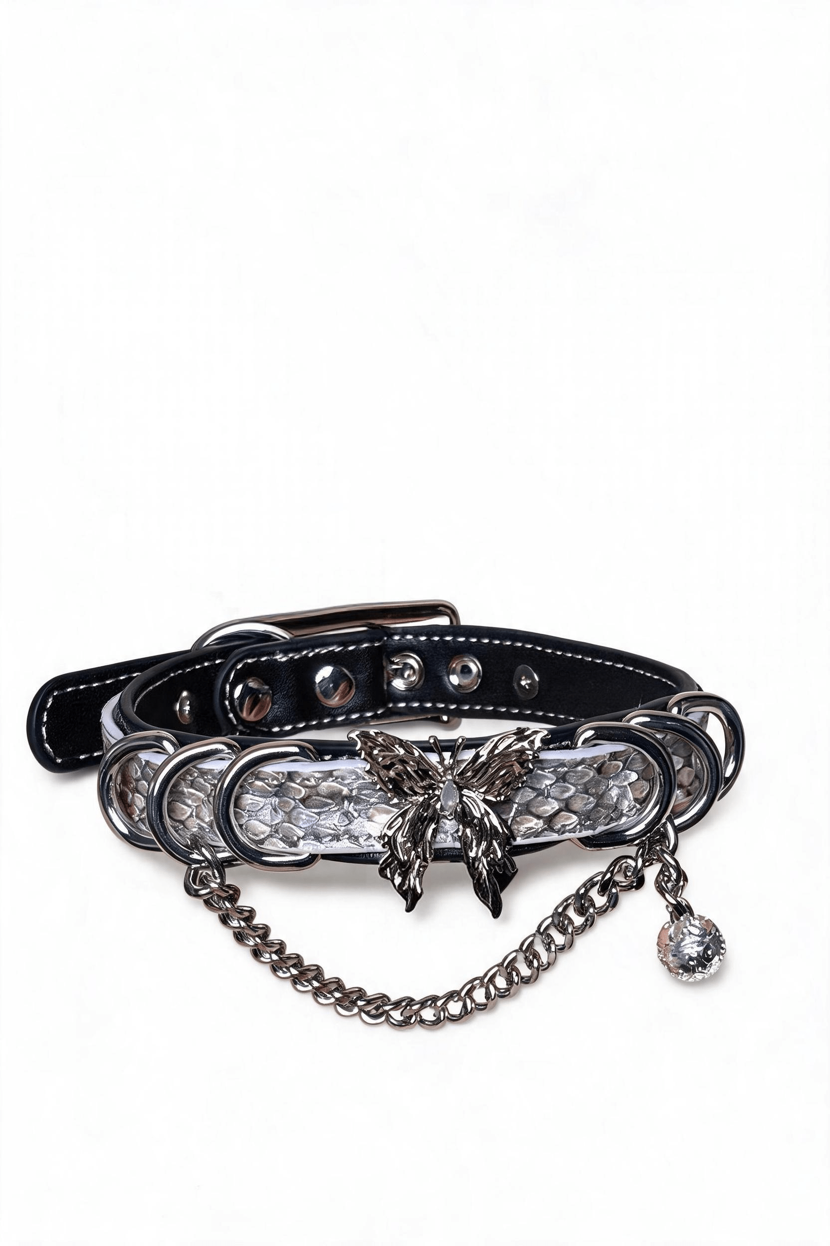 Double-Layer Choker with Butterfly Choker - Hushcrafts LLC