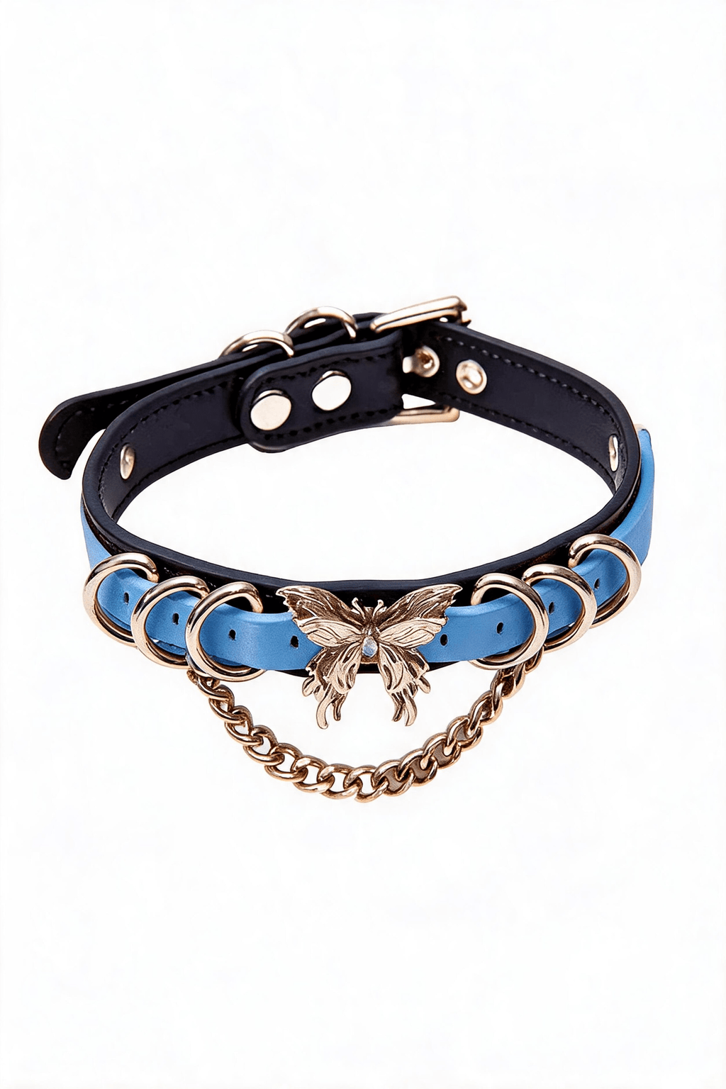 Double-Layer Choker with Butterfly Choker - Hushcrafts LLC