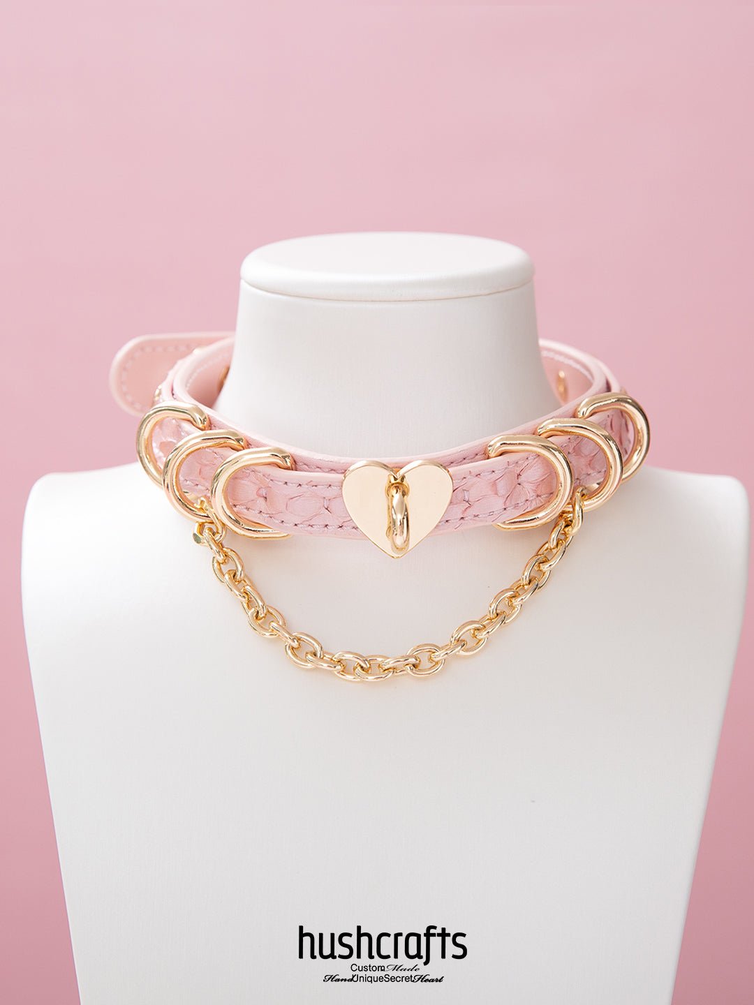 Double - Layer Choker with Heart Lock Pendant - hushcrafts