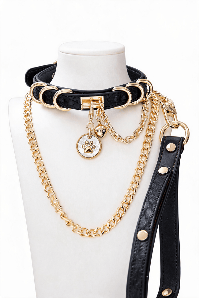 Collier ras du cou double couche avec pendentif en forme de patte Main Image